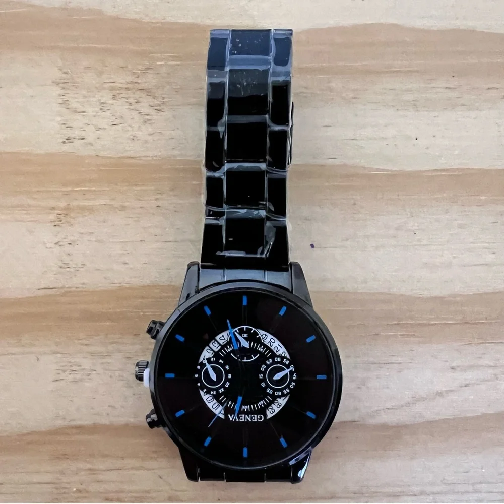 GENEVA Watch for Men's Business and Casual Style Quartz‎ One Size